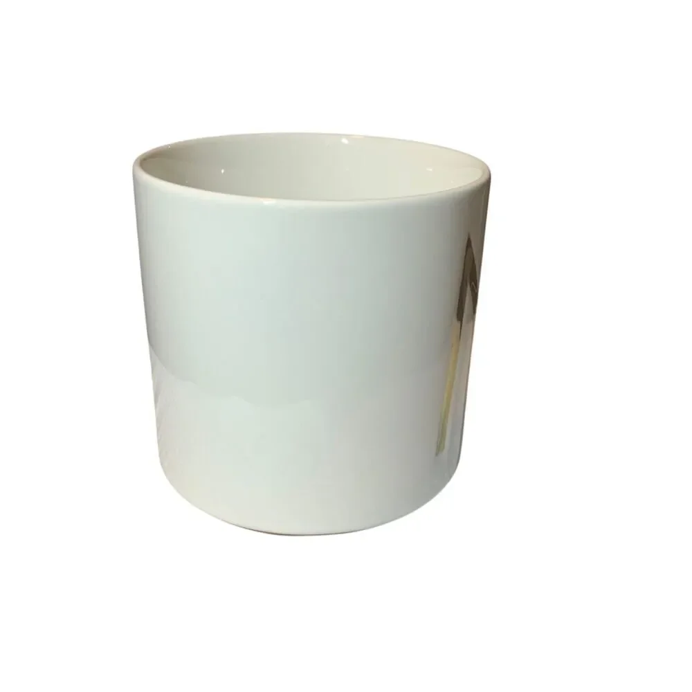 Williams Sonoma Monogram Initial Capital M Coffee Tea Mug Gold Trim